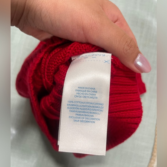 Ralph Lauren Red Cable Knit Toddler Baby Sweater Vest size 18 Months - Picture 3 of 3